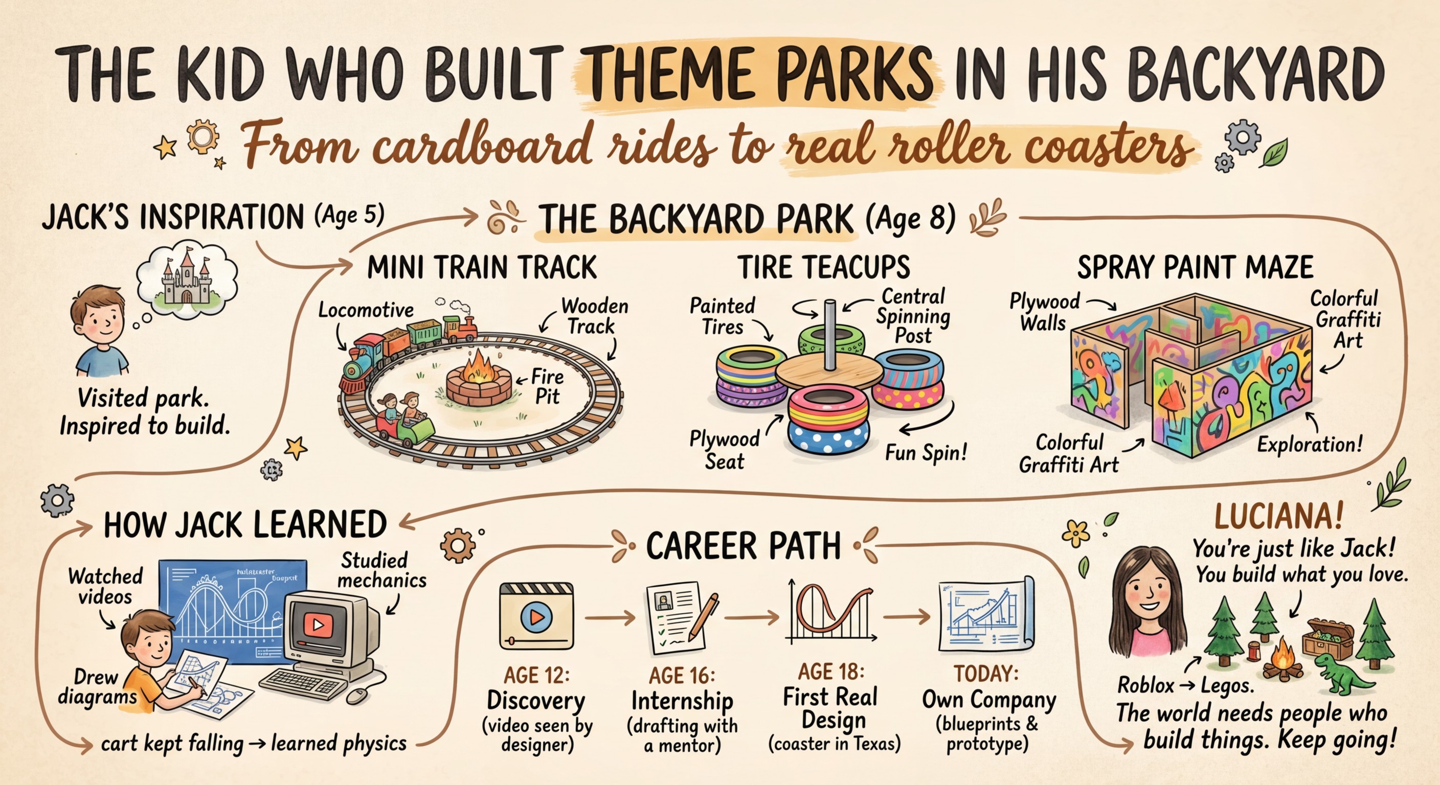 The Kid Who Built Theme Parks in His Backyard
