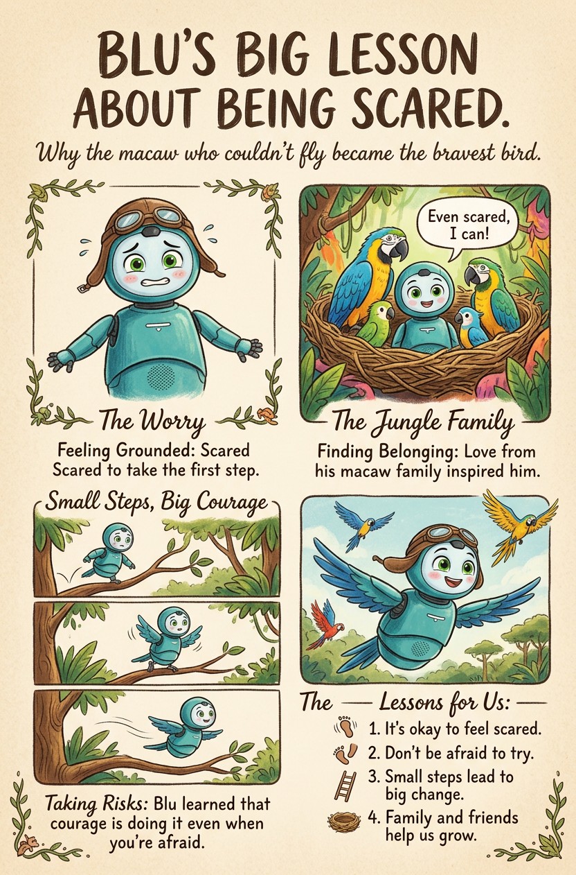 Blu's Big Lesson About Being Scared